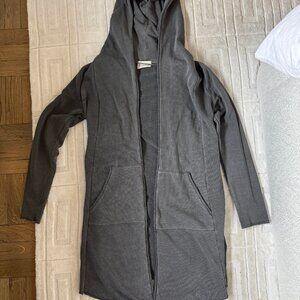 Dark Gray Terry Cardigan